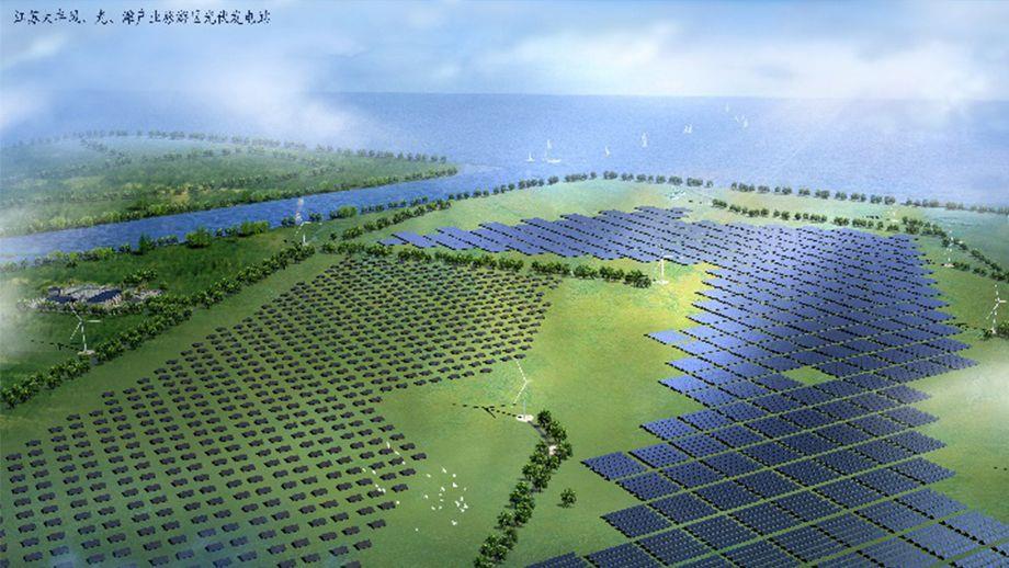 江蘇大豐風、光、灘產業旅游區光伏發電項目