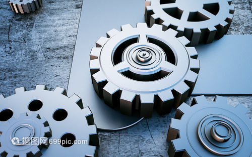 3D機(jī)械齒輪場(chǎng)景 現(xiàn)代機(jī)械科技的視覺(jué)盛宴
